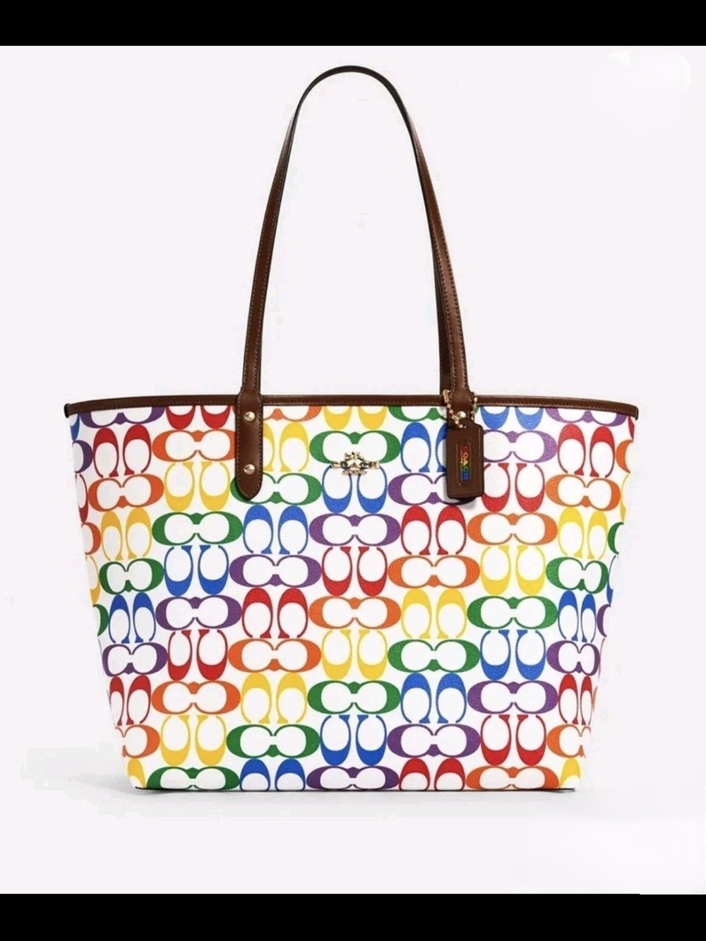 Coach Limited/Rare Pride SET Reversible LG Tote W/ Matching Wallet. - Picture 10 of 13